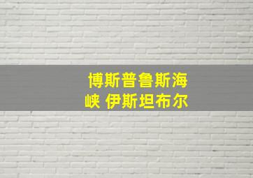 博斯普鲁斯海峡 伊斯坦布尔